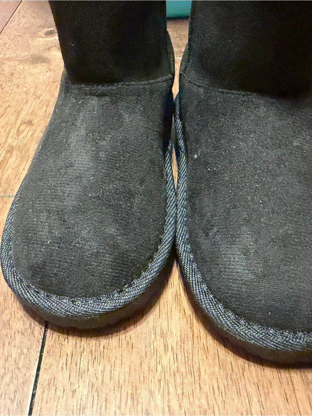 The Children's Place Kids Black Cozy Suede Booties